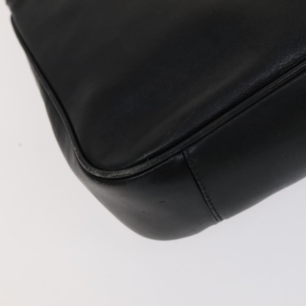 GUCCI Bamboo Hand Bag Leather Black Gold 001 2113 001 2113 - Picture 13 of 16
